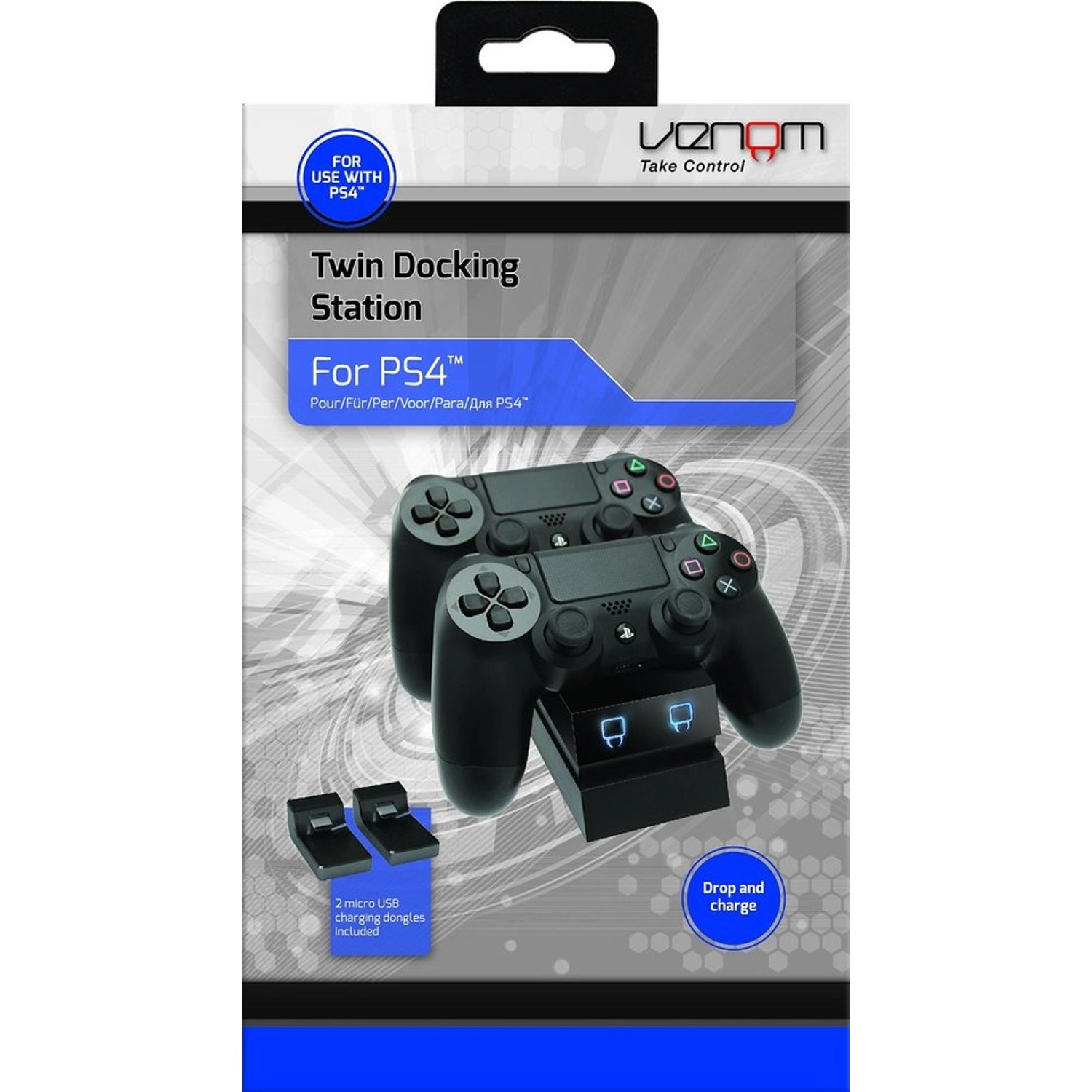 VS2736 Twin Dock Charging Station - Wired PS4