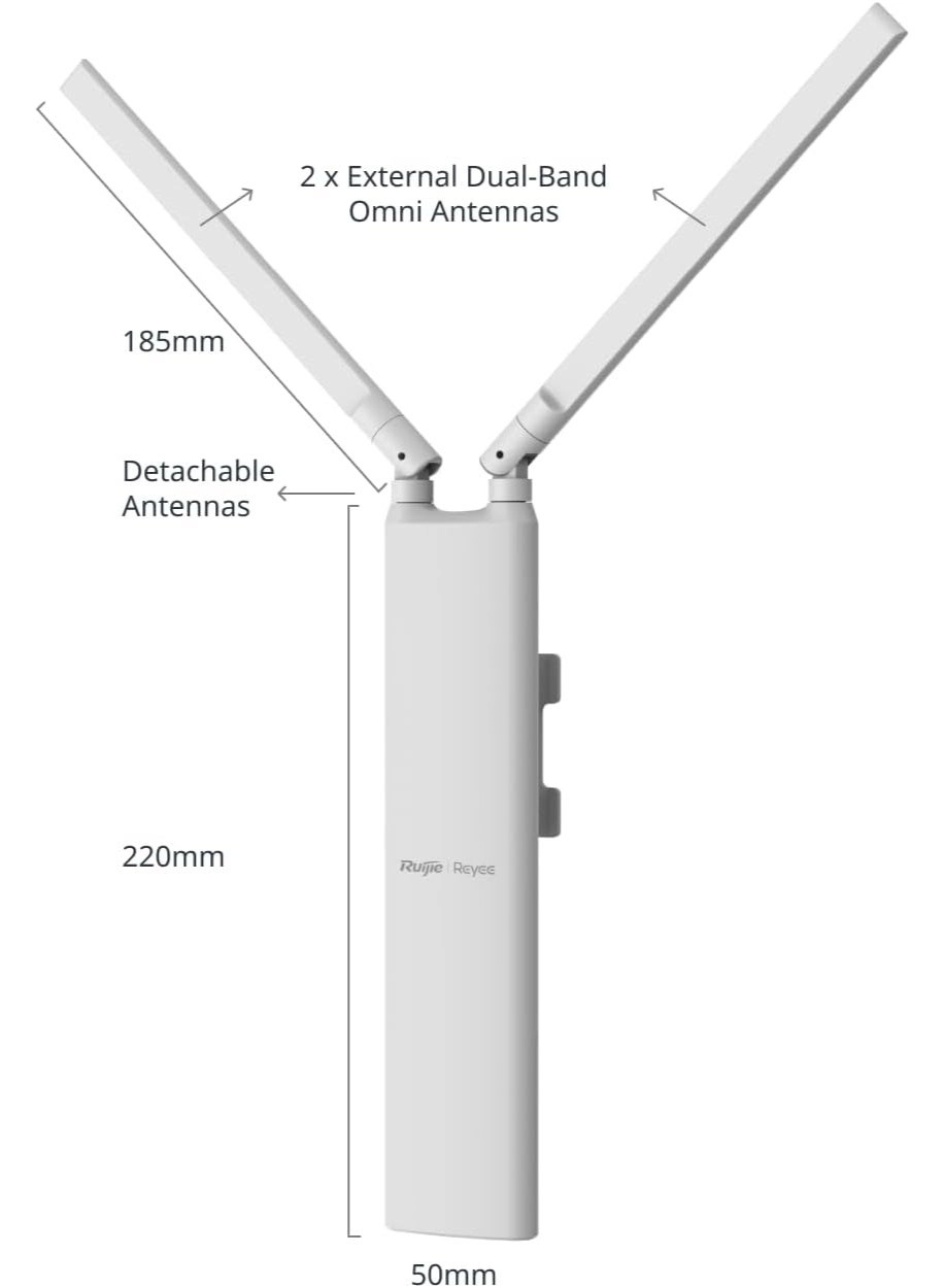 RG-RAP52 - Outdoor Wi-Fi 5 AC1300 Dual-Band