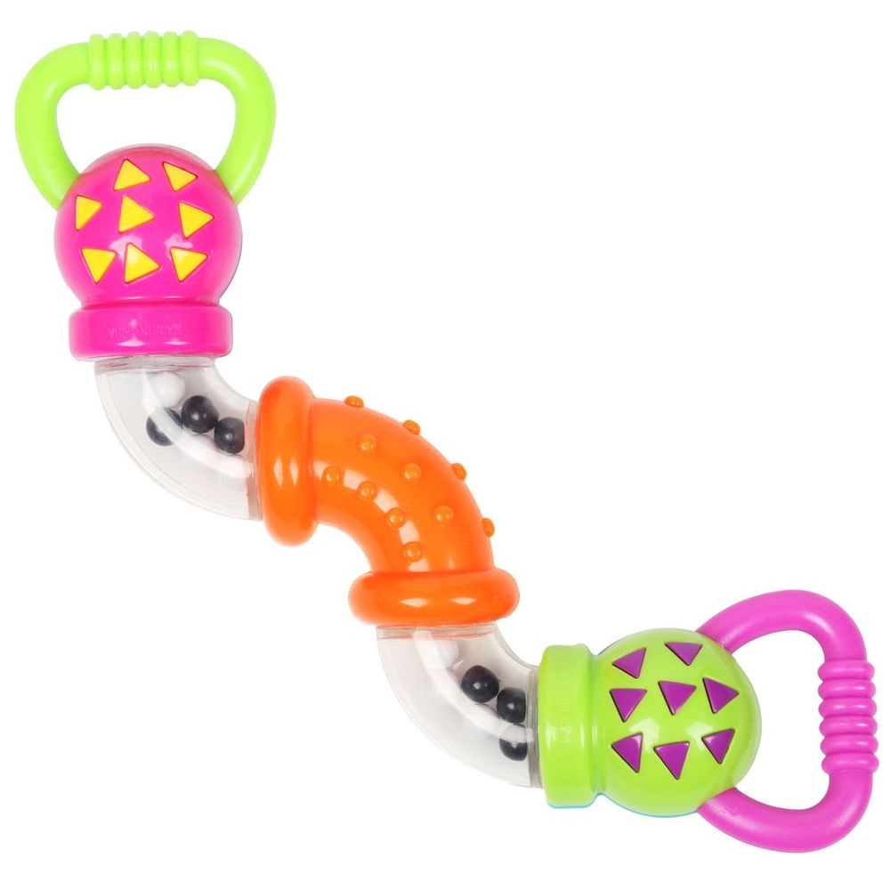 Baby Zig Zag Rattle Twisty Clicks Toy - Suitable for 3 months and above