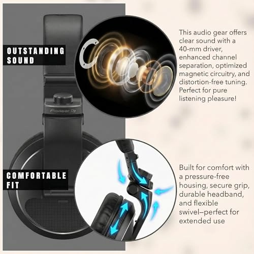 HDJ-X5 - Wired Headphone + Case + Polishing Cloth