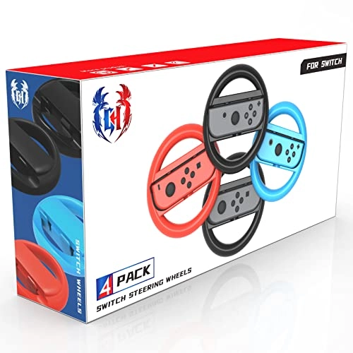 GH Switch Steering Wheel Racing Wheel - Nintendo Switch/Switch OLED 4 Pack