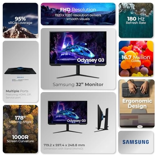 Odyssey G3 - LS32DG302ENXZA 32 Inches 1920 X 1080