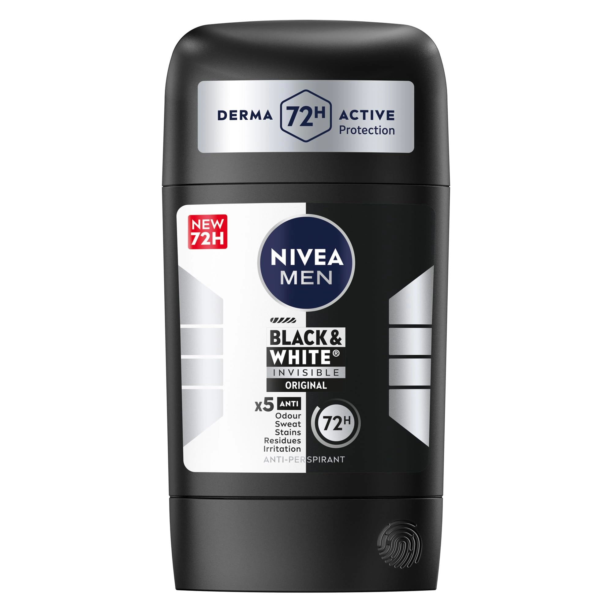 NIVEA Black & White Invisible Antiperspirant Deodorant Stick - Fresh 50 milliliter