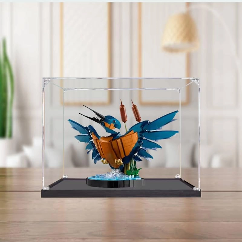Lego Icons Display Case (10331) - Clear Acrylic Black Bottom