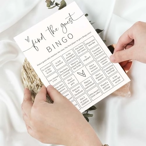 Bridal Shower Bingo - 25 pieces Unisex-Adults