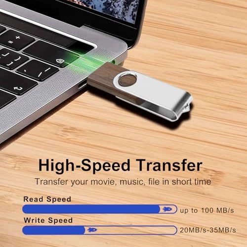 Wood USB Flash Drive - USB 3.0 USB A 64GB