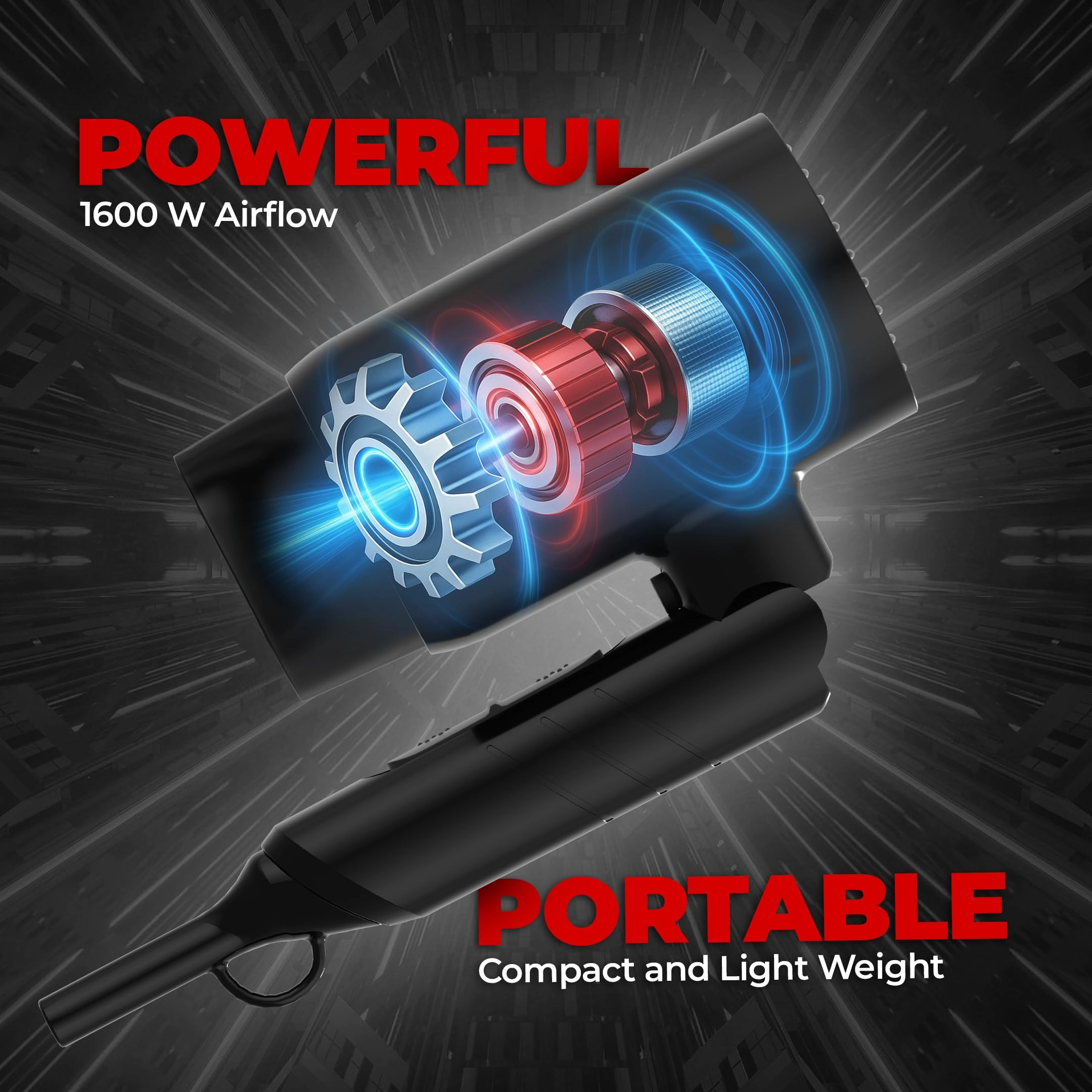 Styling Gun ULTRA - 1600W 3 Heat 2 Speed Foldable