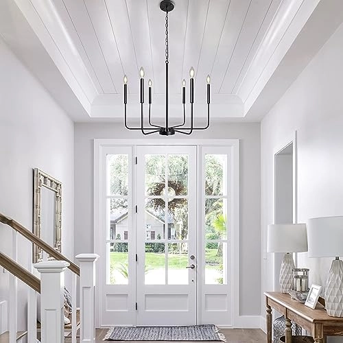 Modern Farmhouse Chandelier - Dimmable