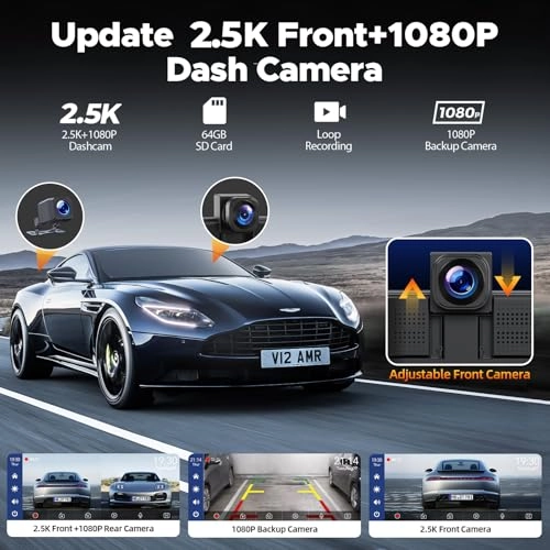 Wireless Carplay Screen - 2.5K 1080P