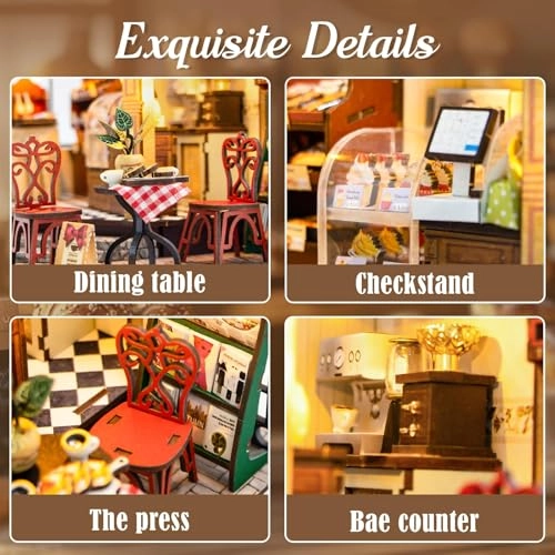 Dollhouse Miniature Kit - Wood LED lights