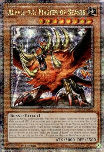 Alpha, The Master of Beasts RA01-EN022 - Quarter Century Secret Rare 1st Edition