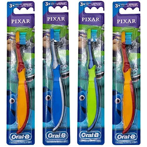 Kids Pixar Toothbrush - Extra Soft 4-Piece Pack