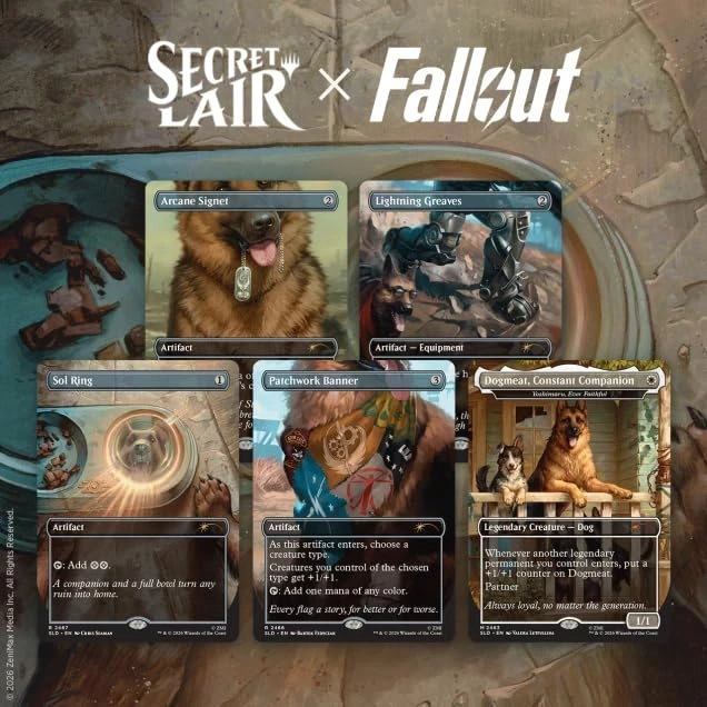 Wizards of the Coast Secret Lair x Fallout: Greet The Dog
