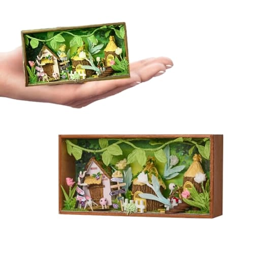 Miniature Wooden Dollhouse Furniture Kit - Creative Room 1:24