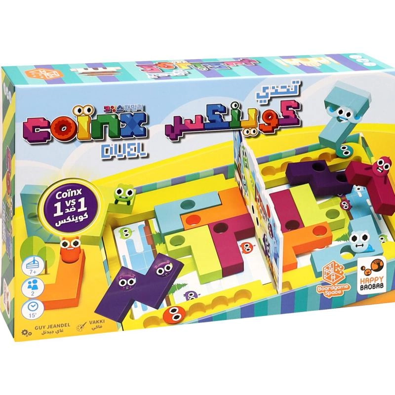 BOARDGAME SPACE Coinx Duel Bricks - Strategy Game (Arabic/English)