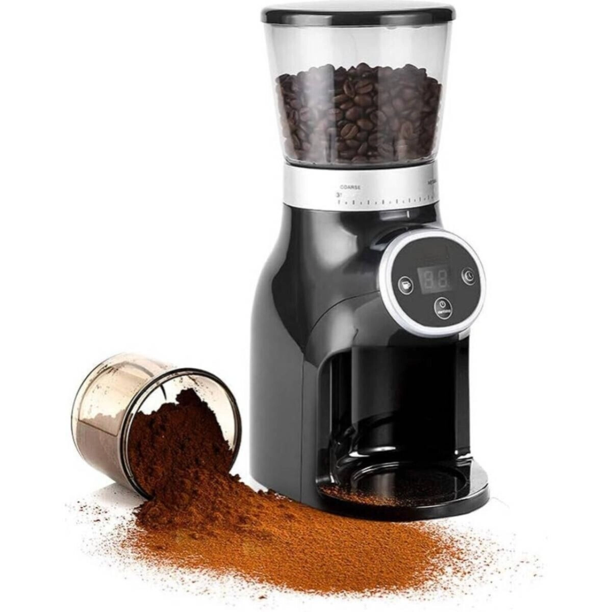 Digital Coffee Grinder - 31 Grind Settings Conical Burr 200W