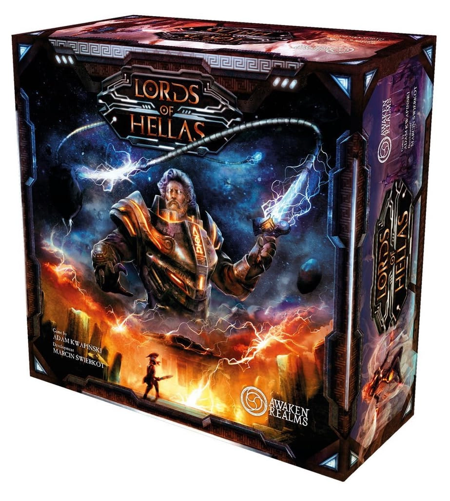 Awaken Realms Lord of Hellas: Dark Ages Expansion - Poseidon + Atlantis + Hades + Hephaestus + Heroes & Monsters + Chiron