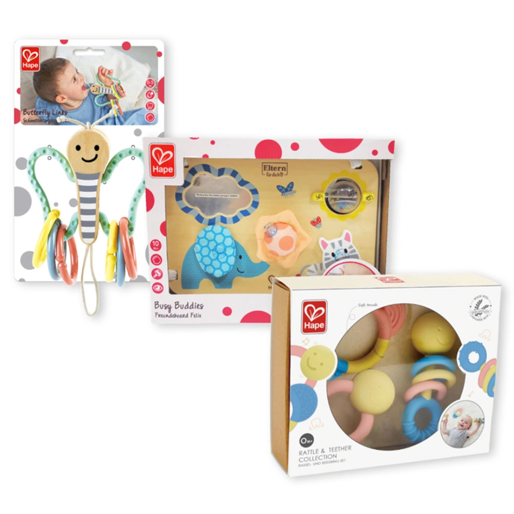 Busy Buddies + Rattle & Teether Collection + Butterfly Links