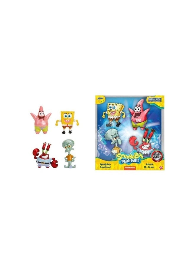 Jada Collectible SpongeBob Figure Set - SpongeBob Squarepants - 4 pcs