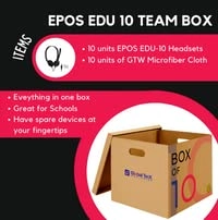 EDU 10 - Wired Headset 10 pack + Microfiber Cloth