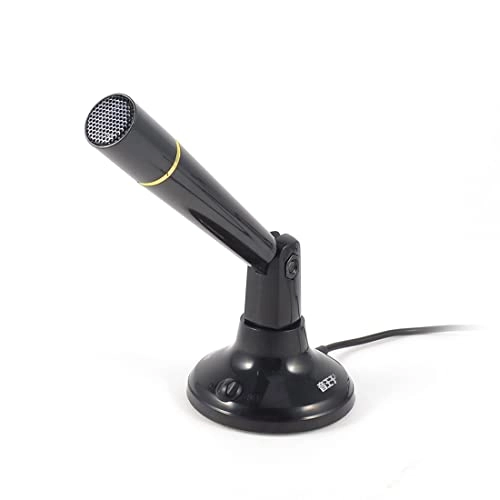 3.5mm Stereo Studio Speech Microphone Mic Stand Mount - Black Small