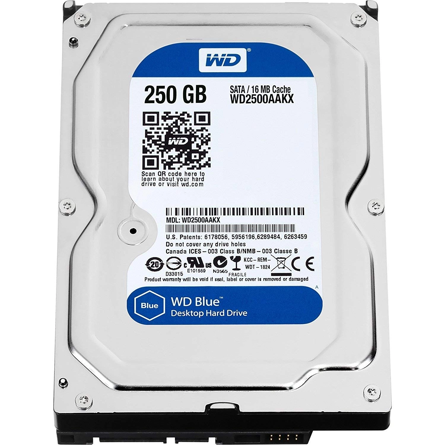 Western Digital Caviar Blue 3.5" 7200rpm 16MB SATA 6Gb/s (WD2500AAKX - 9) - 250GB