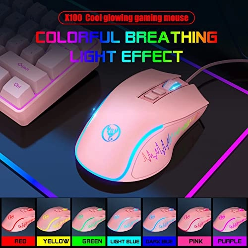 A867 RGB Backlit Optical Gaming Mouse - Wired