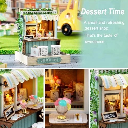 Miniature Wooden Dollhouse Furniture Kit - Creative Room 1:24