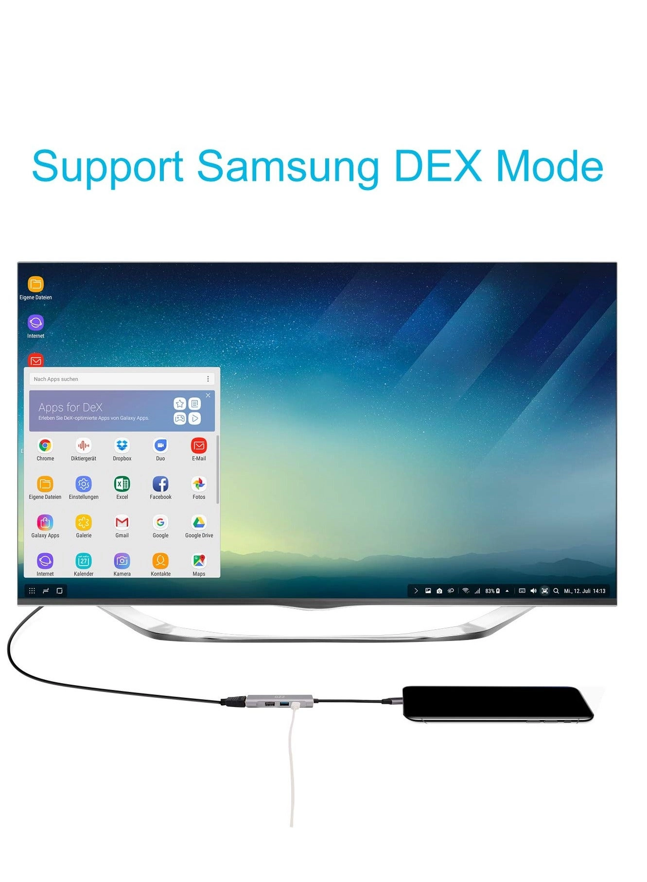 USB C-Type to HDMI Digital AV Multi-Port 4-in-1 Hub - 4K HDMI PD USB3.1