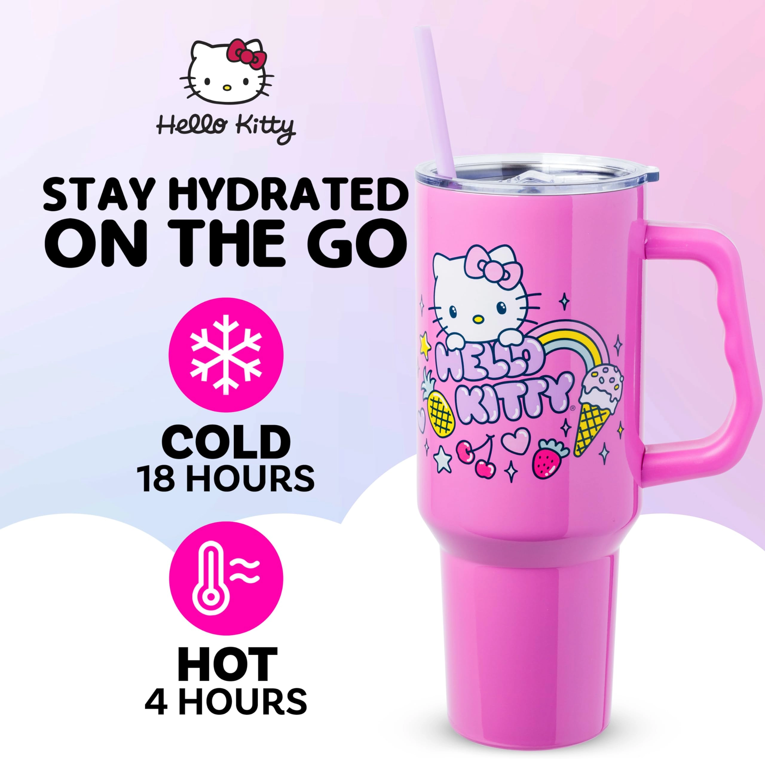 Stainless Steel Hello Kitty Summer Tumbler - 1183ml