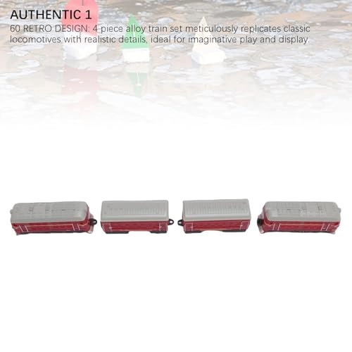 Retro Alloy Model Train Set - 1:60 4pcs