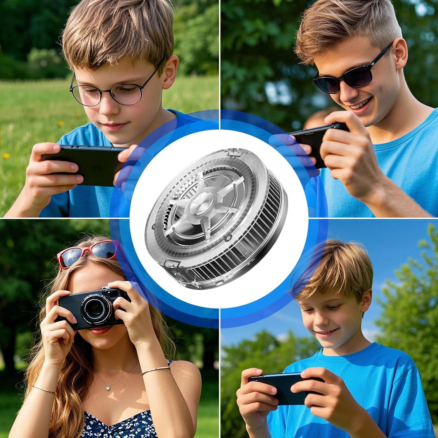 Phone Cooling Fan - Magnetic RGB USB Cooling