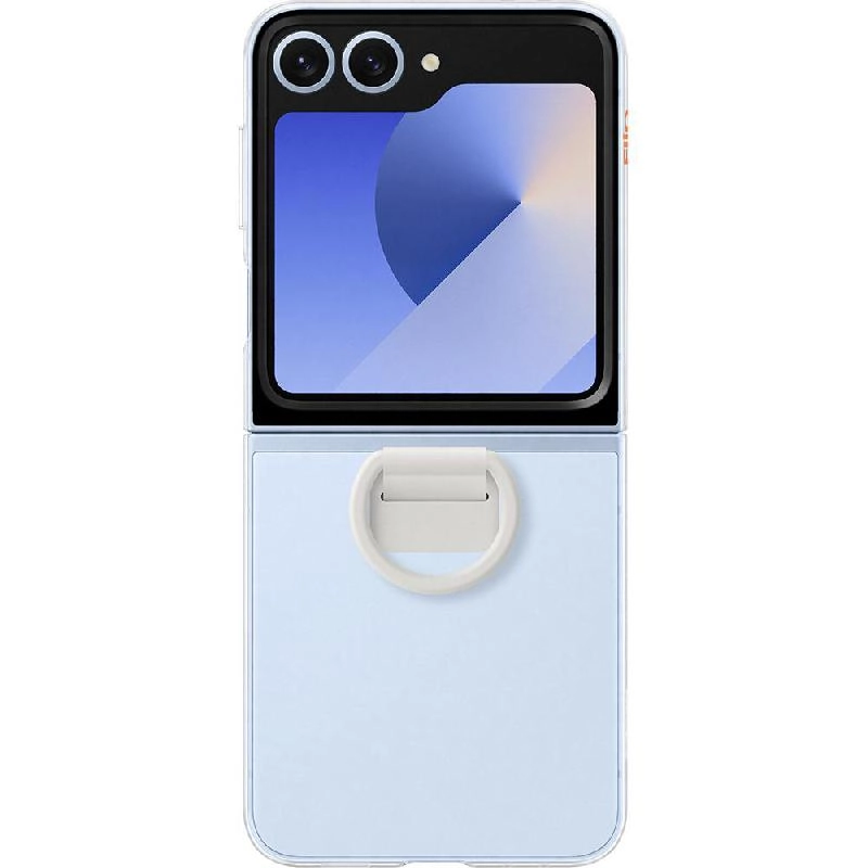 Clear Case With Ring - Vegan Leather for Galaxy Z Flip 6