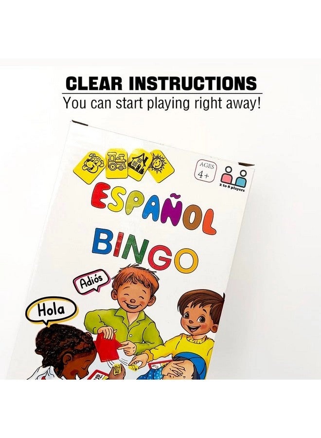 Spanish Vocabulary Bingo - Sight Words English & Arabic