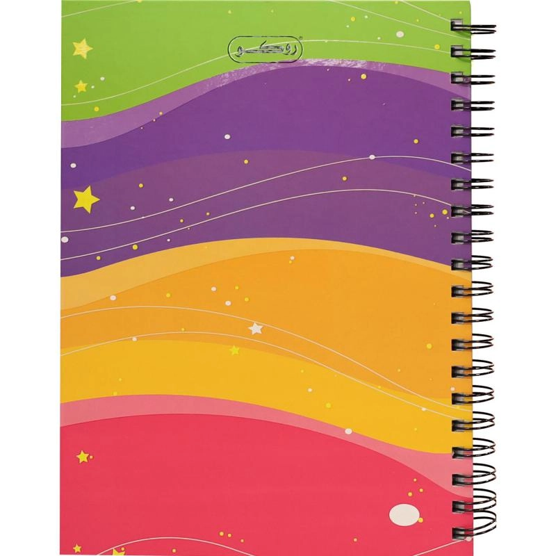 Notebook 19 X 26 cm Spiral - Grid 100 Sheets