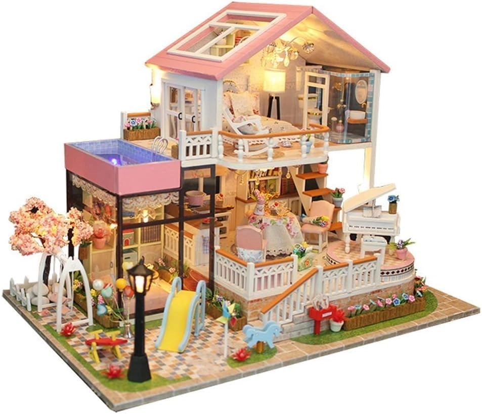 UDYGQM Miniature Dollhouse Kit - 1:24