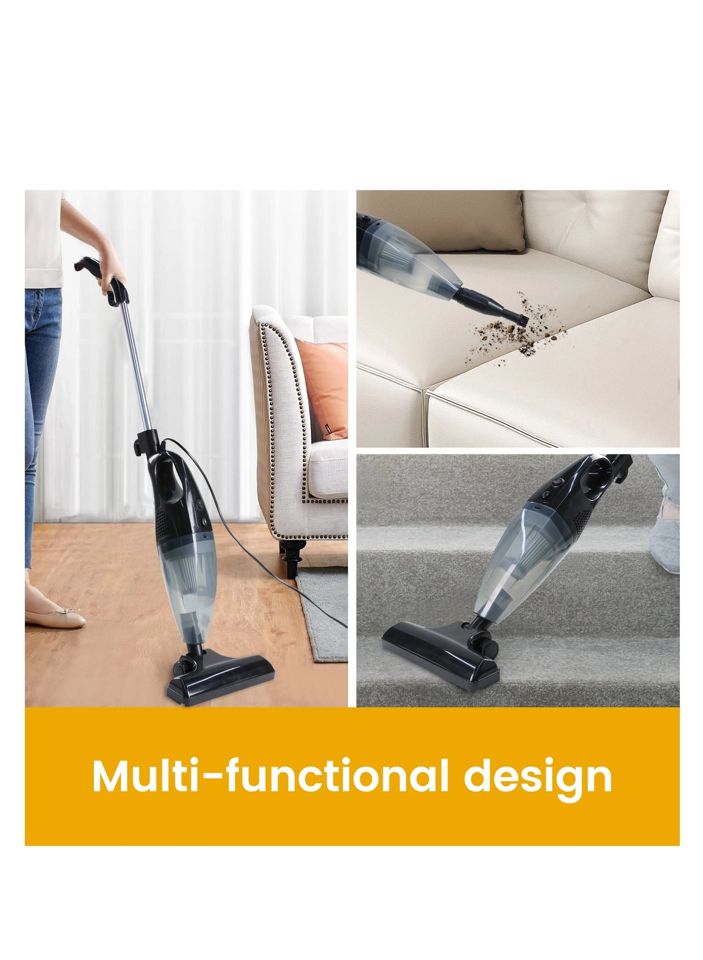 Handheld Vacuum Cleaner - 2-in-1 14-16KPa 1.5L