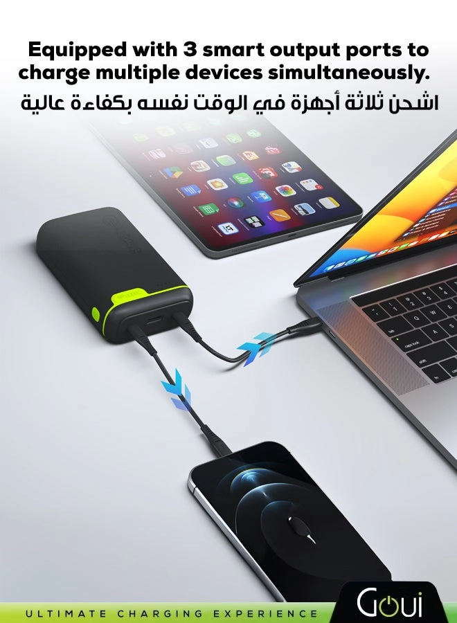 Kigo Power Bank - 20000 mAh 1 USB 2 type C ports