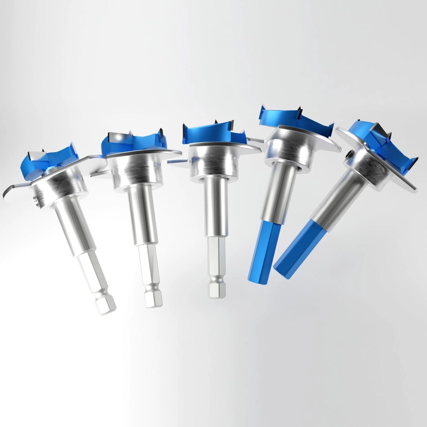 JINSHIBA Forstner Bit Set - Carbide Tipped 5 PCS 15-35mm