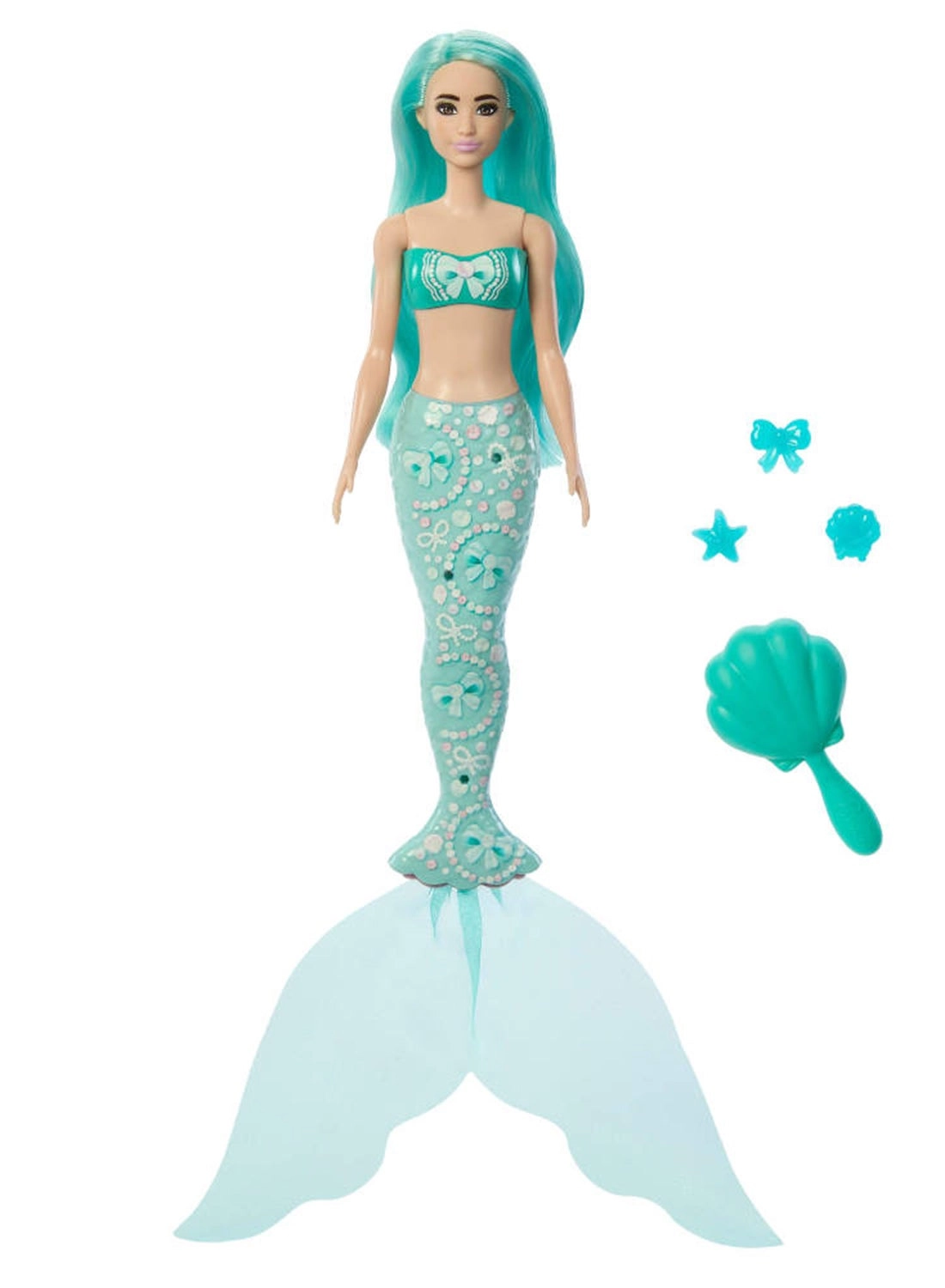 Barbie Color Reveal Mermaid - 6 Surprises Color Change Charms Ages 3+