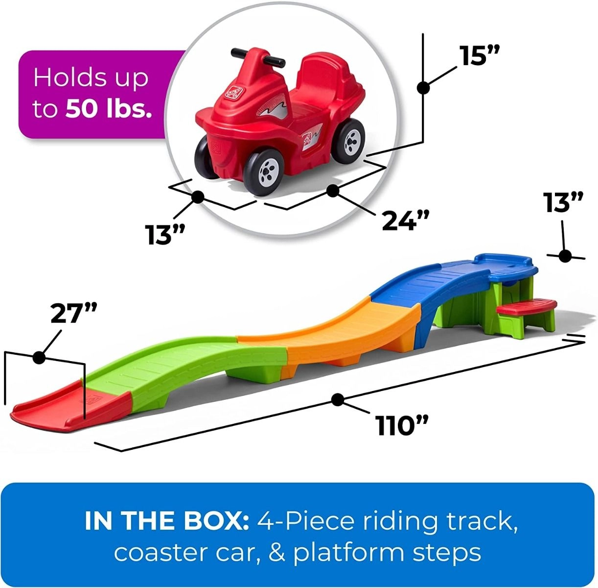 Up & Down Roller Coaster - 2 years+ 4 pieces