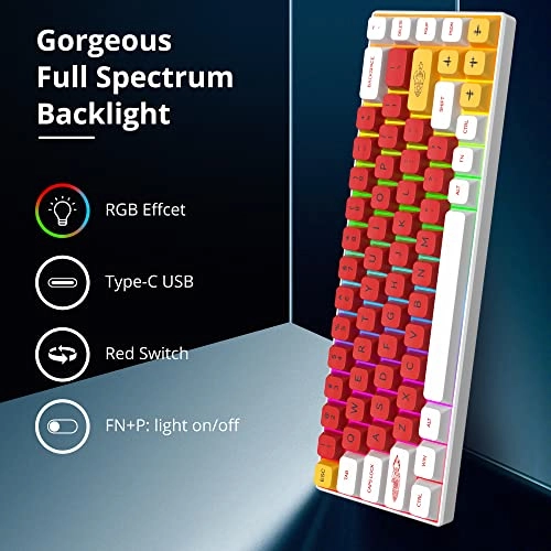 60% Mechanical Keyboard - 60% Compact Design Wired