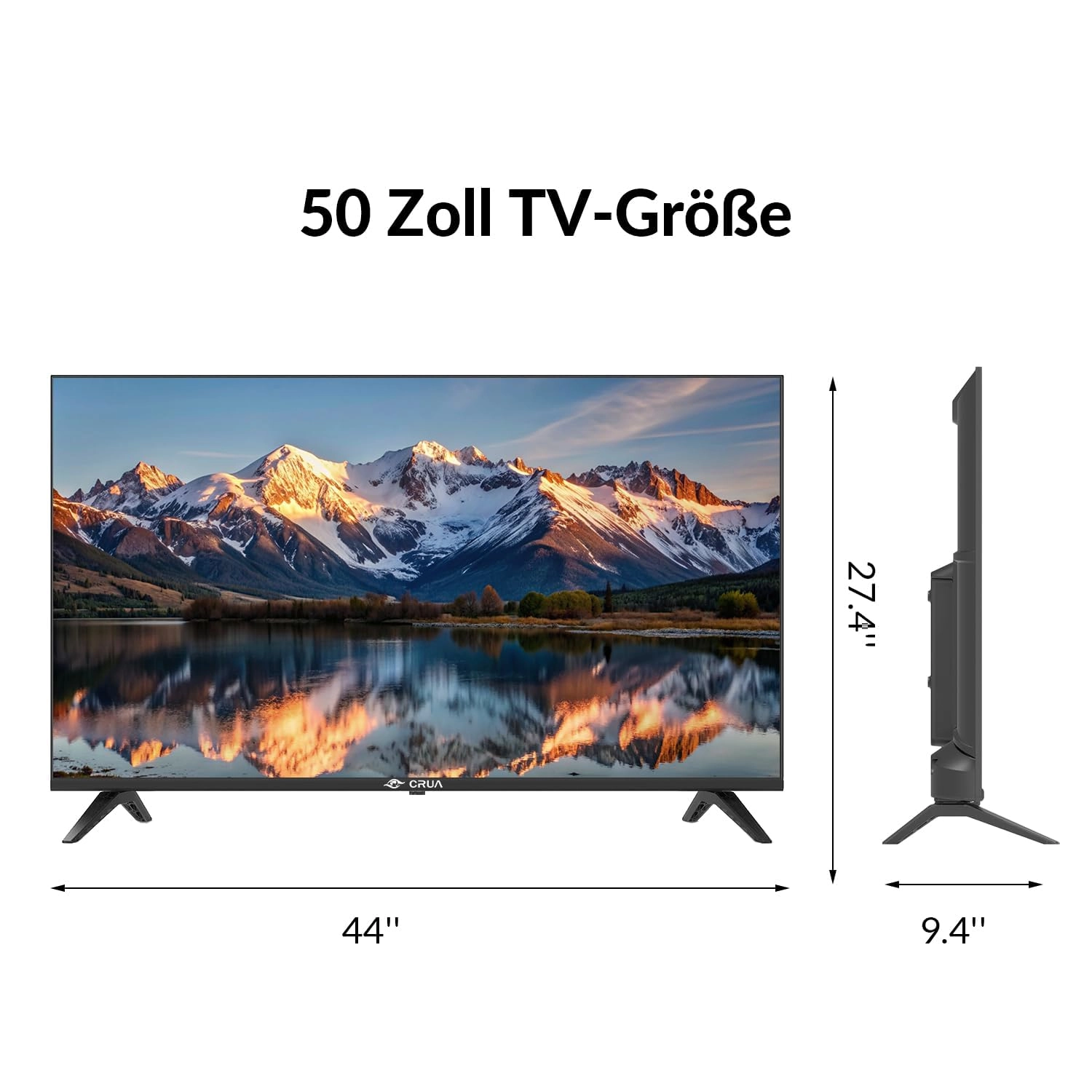CRUA 50 Inch Smart TV 2025