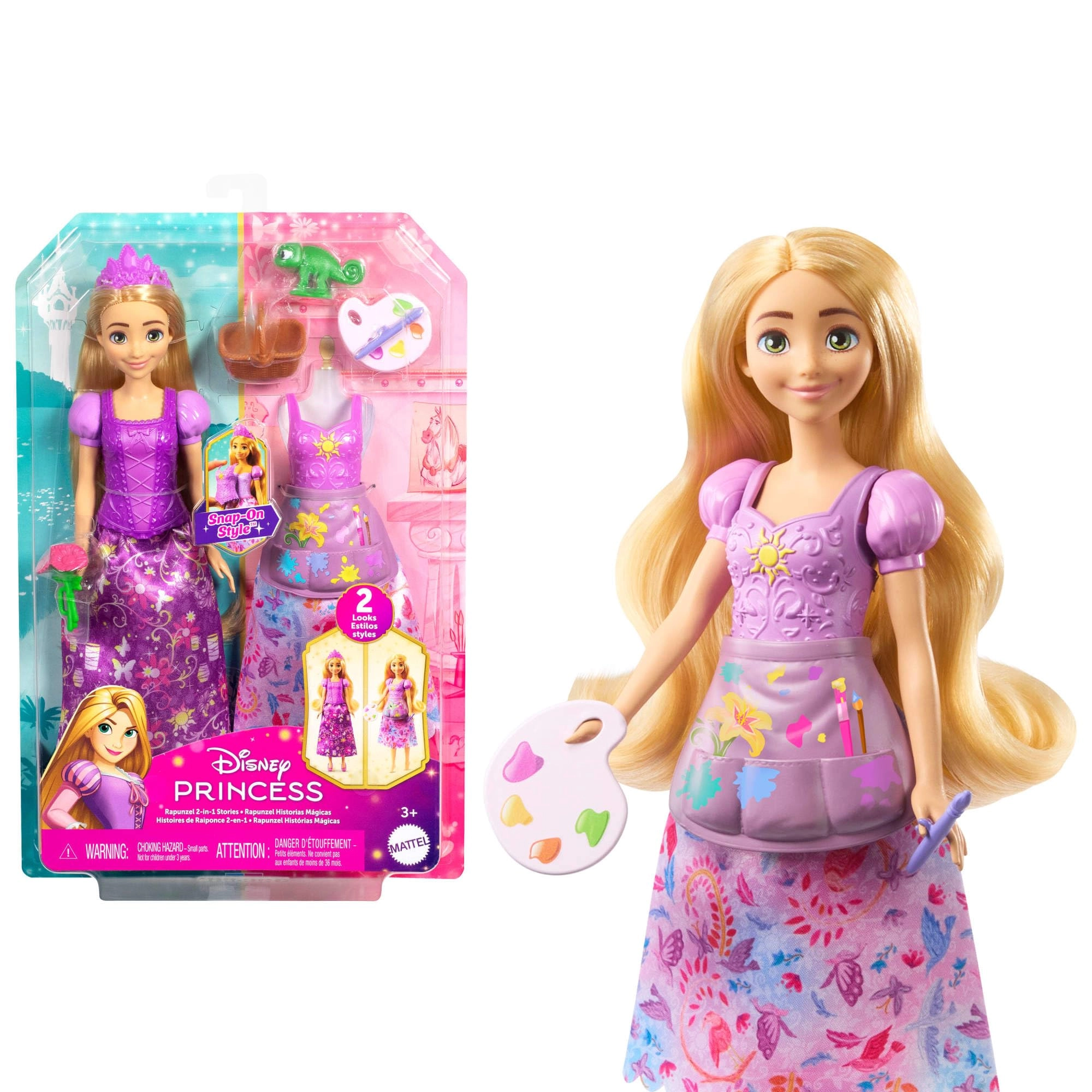 Disney Rapunzel Fashion Doll - 2-in-1 Stories Posable Ages 3+