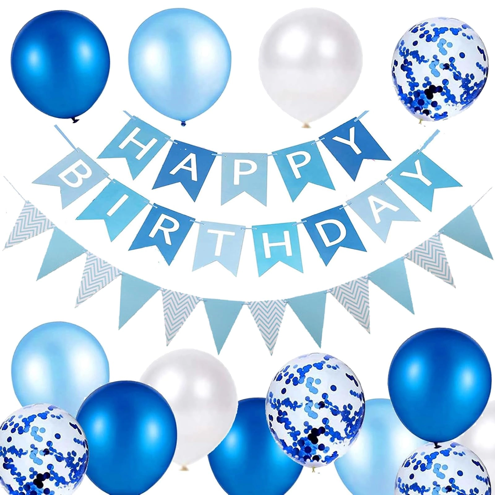yelyan Happy Birthday Banner - 16pcs Birthday
