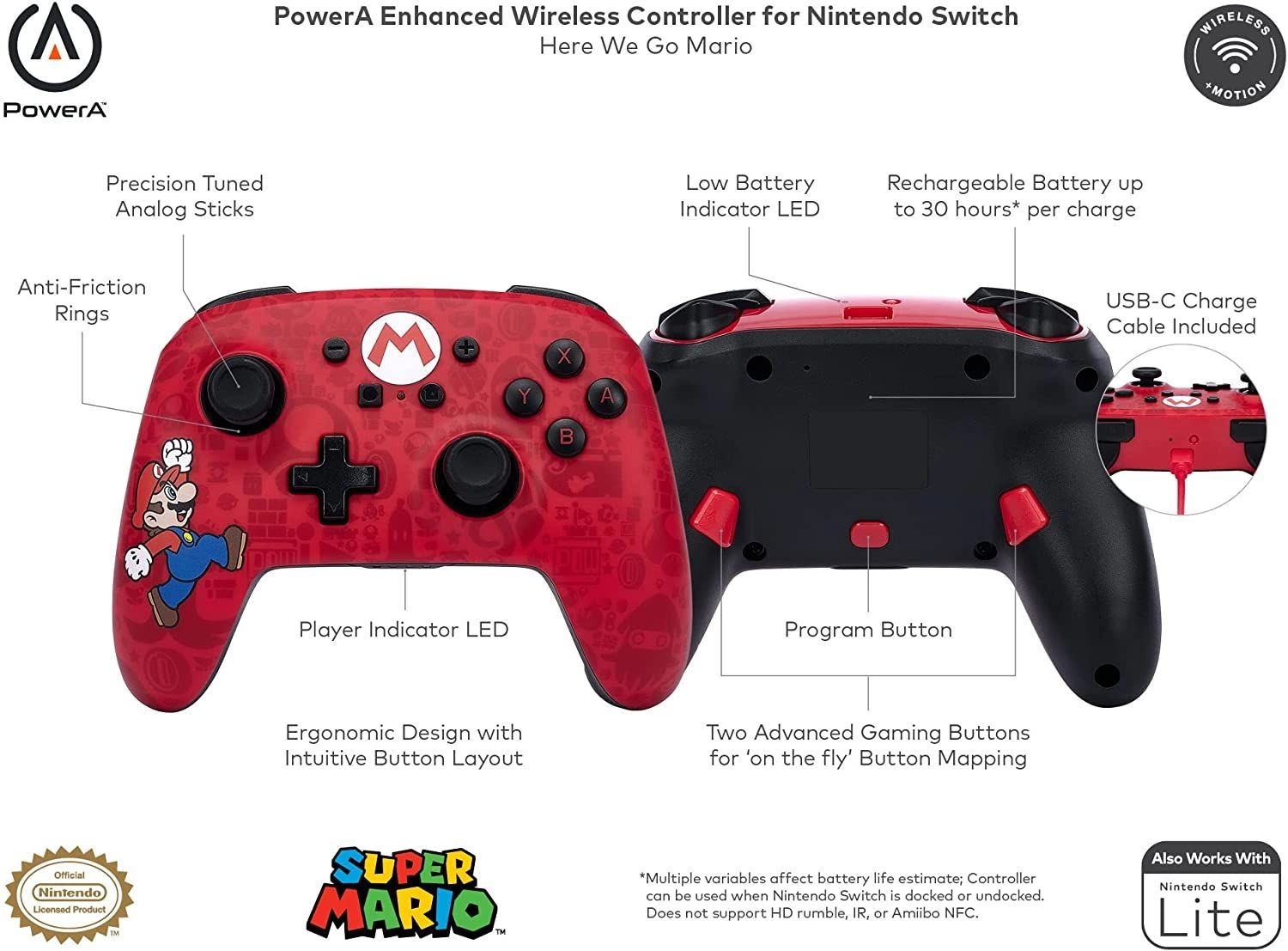 Enhanced Controller - Multicolour Nintendo Switch