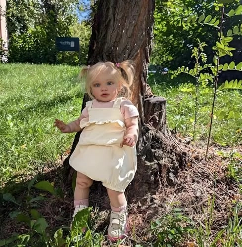 Pippa Reborn Baby Doll - 26 inch Cotton Vinyl Hand-rooted Curly Hair Ages 3+