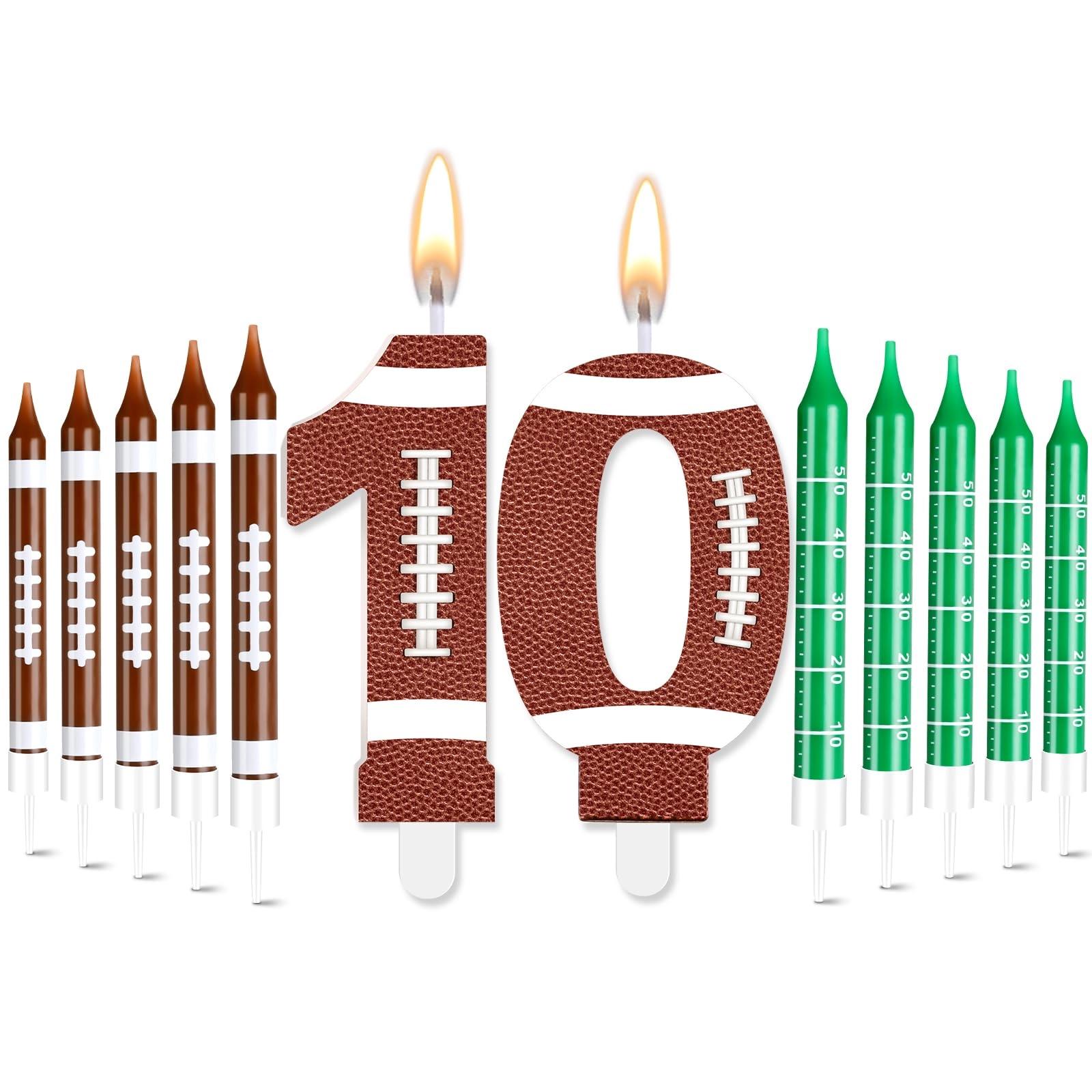 11 PCS Football Birthday Candles
