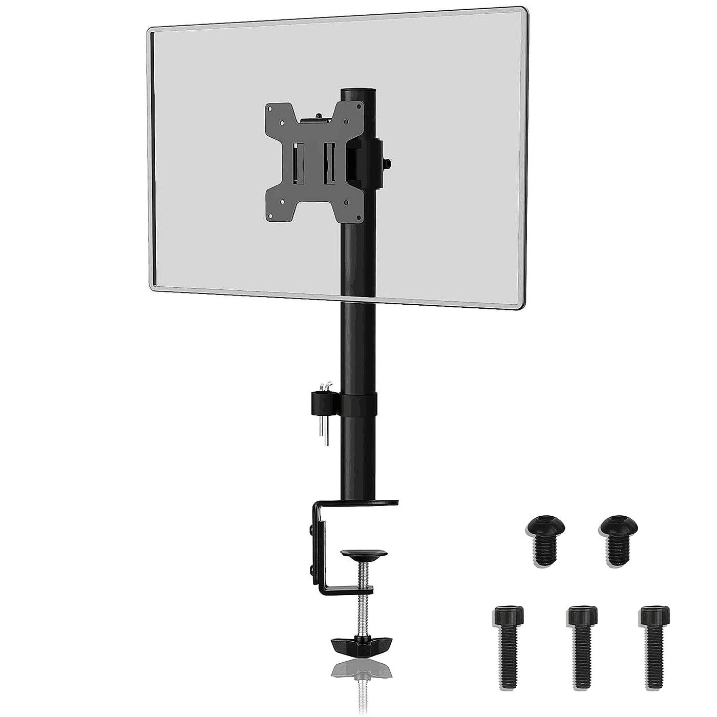 Single Head and Plate Vesa Pole Mount Bracket - 1 27inch 75x75mm 100x100mm