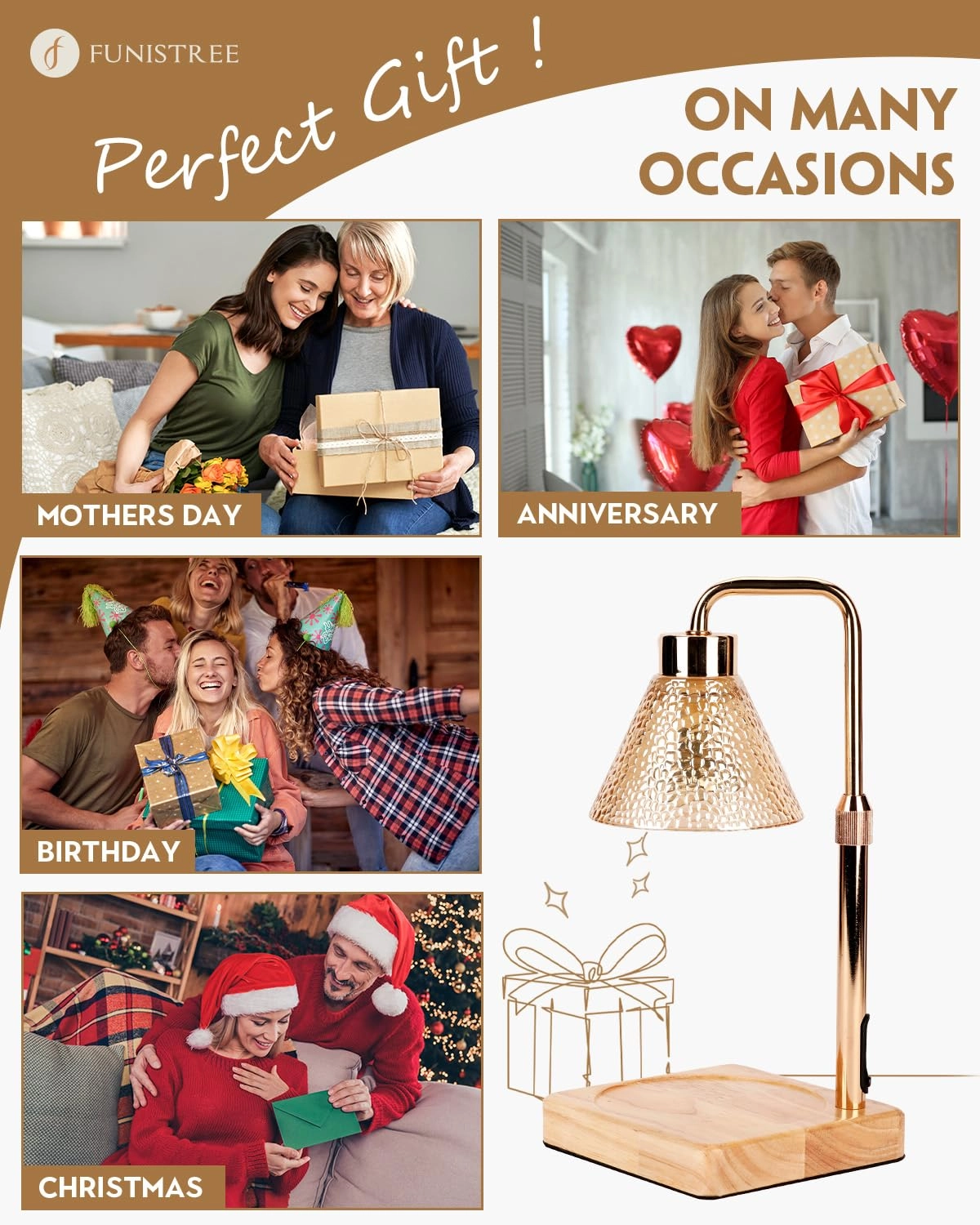 Strawberry Candle Warmer Lamp - Timer Dimmable